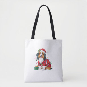 Havanese Xmas Lighting Santa Havanese Dog Christma Tasche
