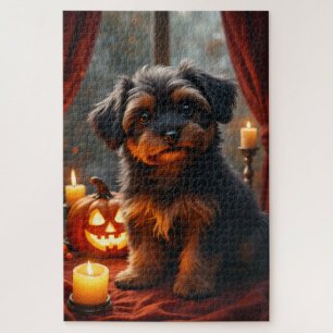 Havanesisch-gotisches Halloween-Porträt-Kunstwerk