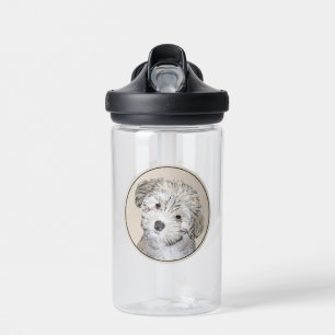 Havanesische Welpenmalerei - Niedliche Original Hu Trinkflasche