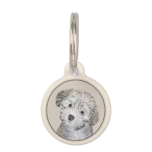 Havanische Welpenmalerei - Niedliche Original Hund Haustiermarke