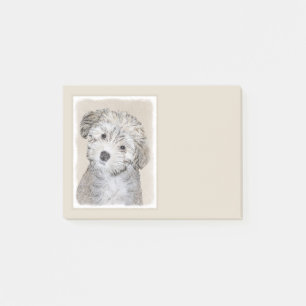 Havanische Welpenmalerei - Niedliche Original Hund Post-it Klebezettel