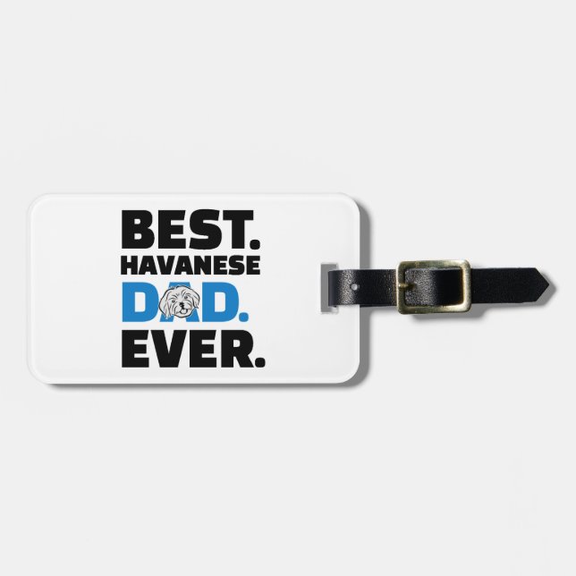 Havanischer Vater Gepäckanhänger (Vorderseite horizontal)