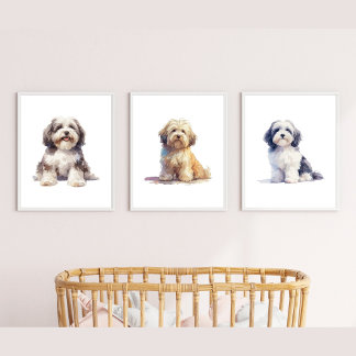 Havanisches Kinderzimmer, Havanese Wall Art, Bilderwand Sets