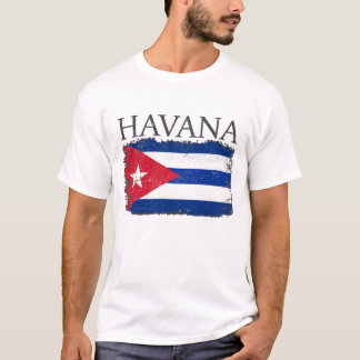 Havanna Cuba Flag Hauptstadt Kuba Havanna Tourist  T-Shirt