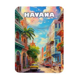 Havanna, eine Stadt mit tausend Farben Magnet