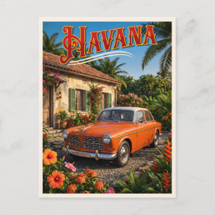 Havanna Kuba Oldtimer Tropisches Reiseziel Postkarte