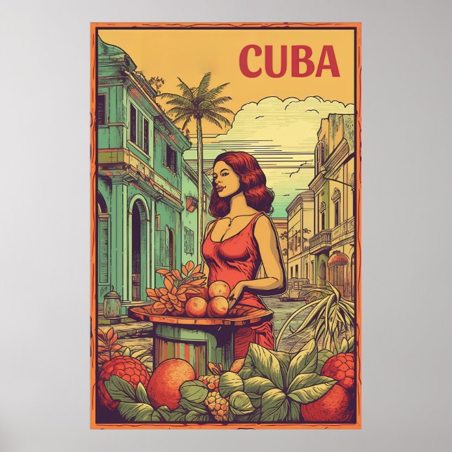 Havanna, Kuba, Reisen Poster (Vorne)