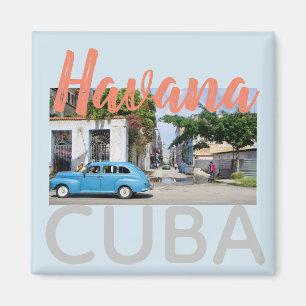 Havanna Kuba Taxi auf der Straße Magnet