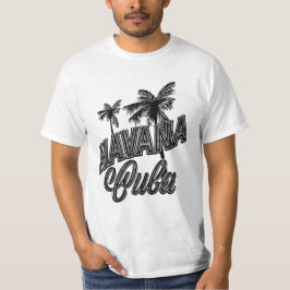 Havanna Kuba Vintage Schriftkunst. T-Shirt