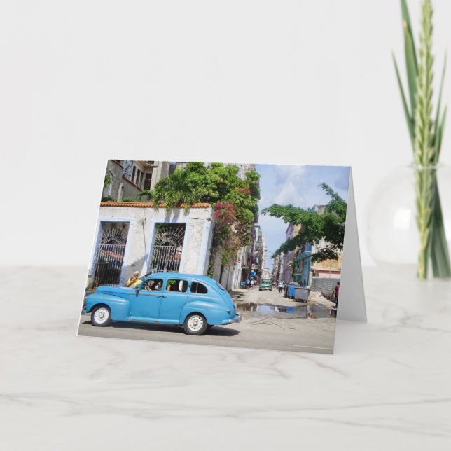 Havanna Kuba Vintages Taxi, notecard Karte (Vorderseite)