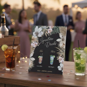 Havanna Nights Kubanische Unterschrift Drinks Sockelschild