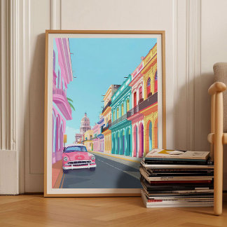 Havanna Print Cuba Print Cuba Illustration Travel Poster