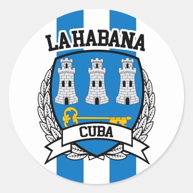 Havanna Runder Aufkleber (Vorderseite)