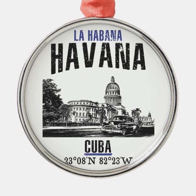 Havanna Silbernes Ornament (Vorne)