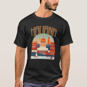 Havanna Stadt El Malecon Kuba Souvenir Karibik Sei T-Shirt