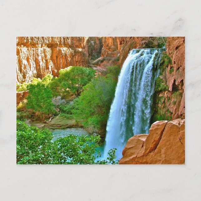 Havasu Falls Canyon Postkarte (Vorderseite)