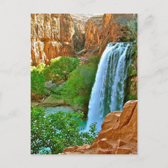 Havasu Falls Canyon Postkarte (Vorderseite)