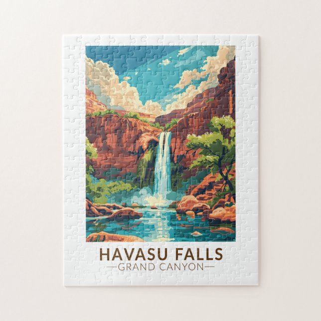 Havasu Falls Grand Canyon Kunst, Dichtung und Musi (Vertikal)