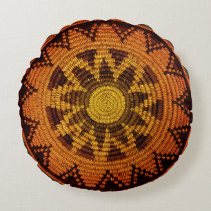 Havasupai Indian Basket Rundes Kissen