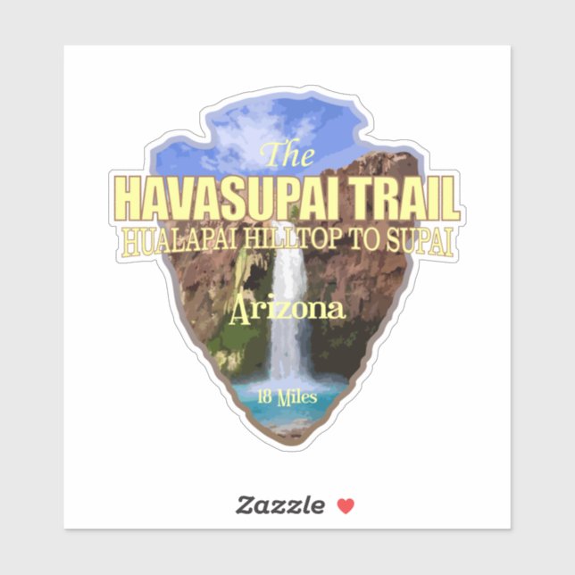 Havasupai Trail (Pfeilspitzen) Aufkleber (Blatt)