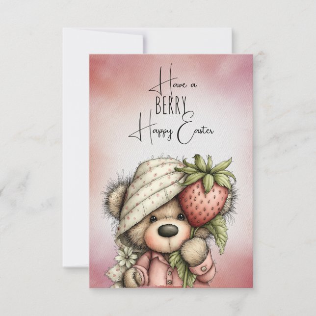 Have a BERRY Happy Easter  Mitteilungskarte (Vorderseite)