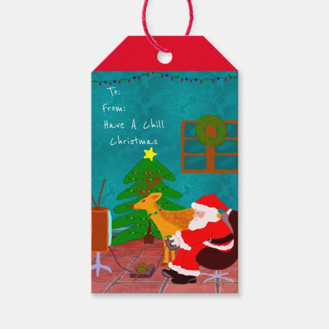 Have A Chill Christmas Geschenkanhänger (Vorderseite)