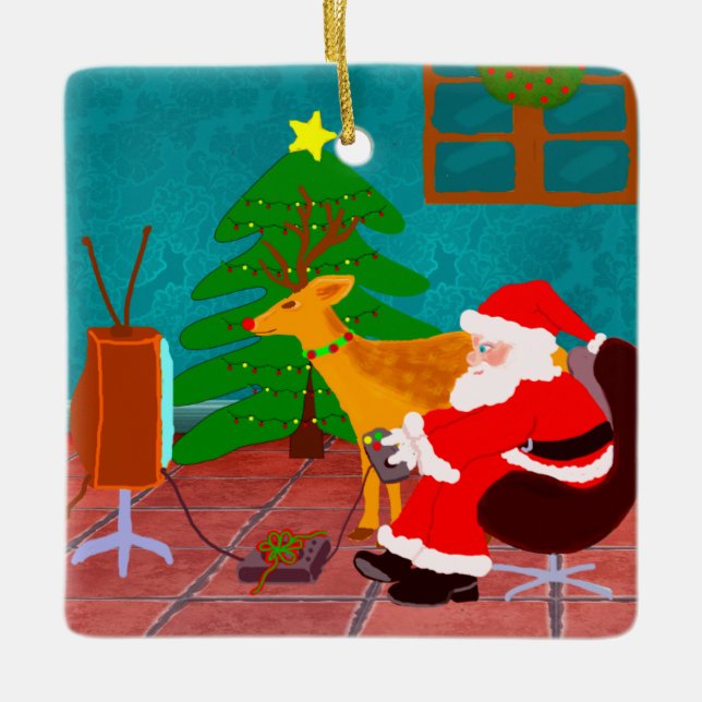 Have A Chill Christmas Keramikornament (Vorderseite)