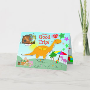 Have a Good Trip Dinosaur Card Feiertagskarte