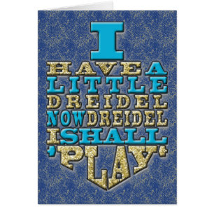 "Have a Little Dreidel" Hanukkah Card w Envelope