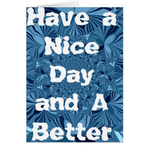 Have a Nice Day Greeting Card Vertical Template