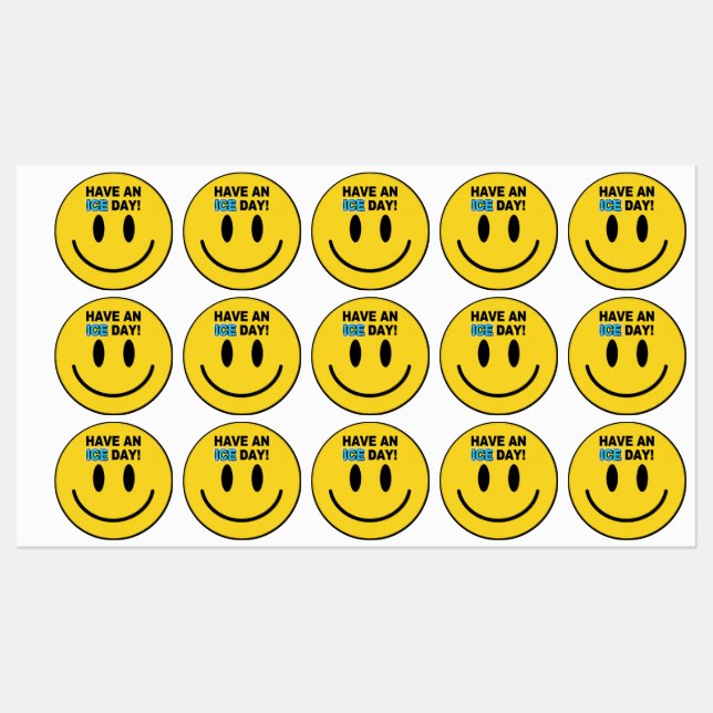 HAVE AN ICE DAY STICKERS  ETIKETTEN (Blatt)