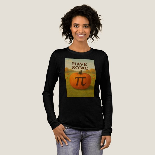 Have Some Pumpkin Pi T-Shirt Tri-Blend Shirt (Volle Vorderseite)