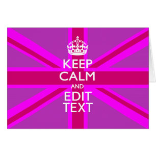 Have Your Keep Calm Text on Pink Union Jack