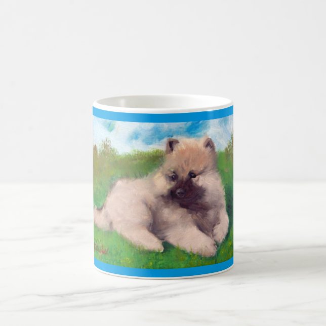 "Havel" Keeshond-Welpen-Tasse Kaffeetasse (Mittel)