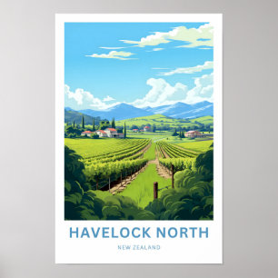 Havelock North New Zealand Travel Print Poster