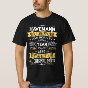 HAVEMANN Eine Legende wurde im Jahr geboren T-Shirt