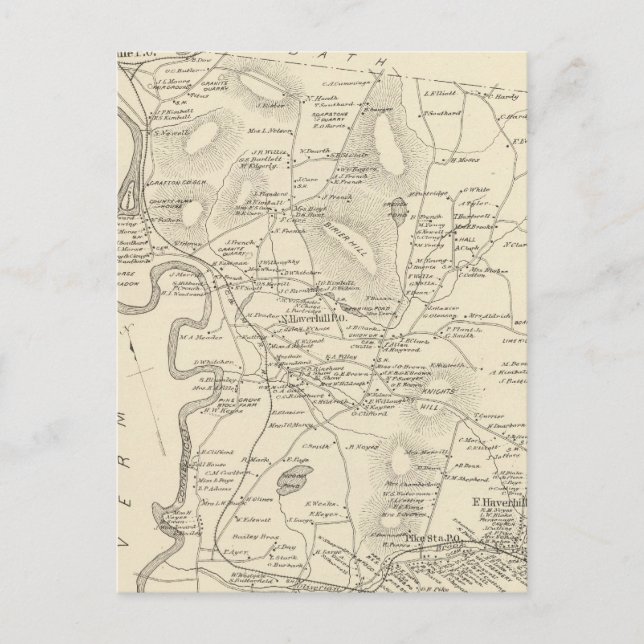 Haverhill, Grafton Co Postkarte (Vorderseite)
