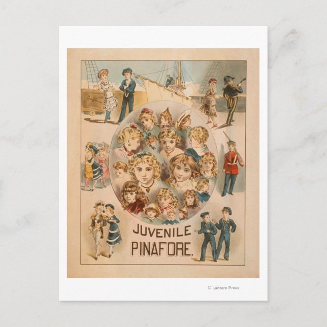 Haverly's New York Juvenile PinaVordertheater 2 Postkarte (Vorderseite)