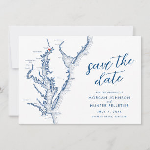 Havre de Grace Maryland Karte Moderne Hochzeit
