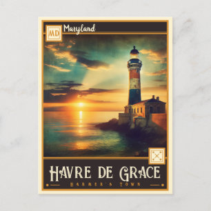 Havre de Grace, Maryland    Vintage Postkarte