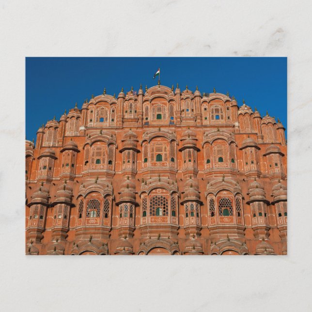 Hawa Mahal, Jaipur, Indien Postkarte (Vorderseite)