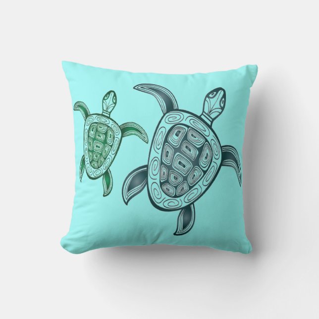 HawaiAloha Schildkröte Kissen (Vorderseite)