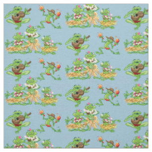 Hawaian frogs Hula girls Stoff