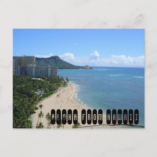 hawaii[1], Aloha aus Hawaii Postkarte (Vorderseite)