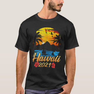 Hawaii 2021 Hawaiianisches Shirt Familienurlaub Ma