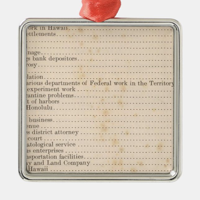 Hawaii 5 ornament aus metall (Vorne)