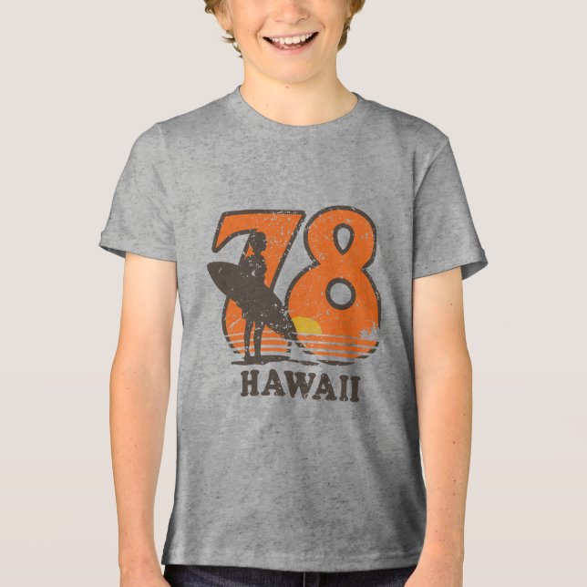 Hawaii 78 T-Shirt Tri-Blend Shirt (Vorderseite)