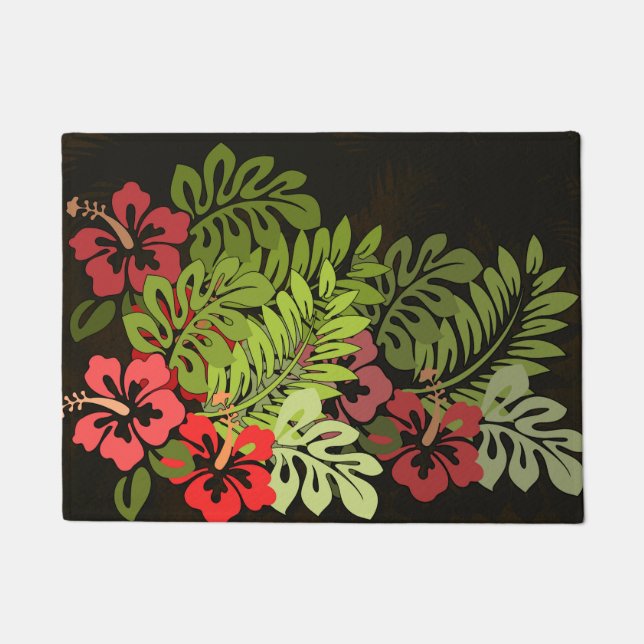 Hawaii Aloha Blume Art Print Fußmatte (Vorderseite)