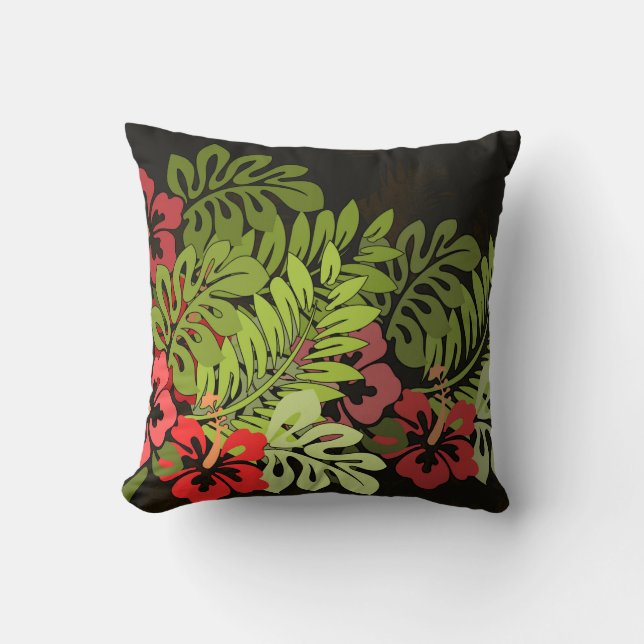 Hawaii Aloha Blume Art Print Kissen (Vorderseite)