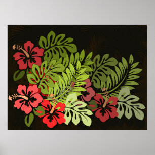 Hawaii Aloha Blume Art Print Poster